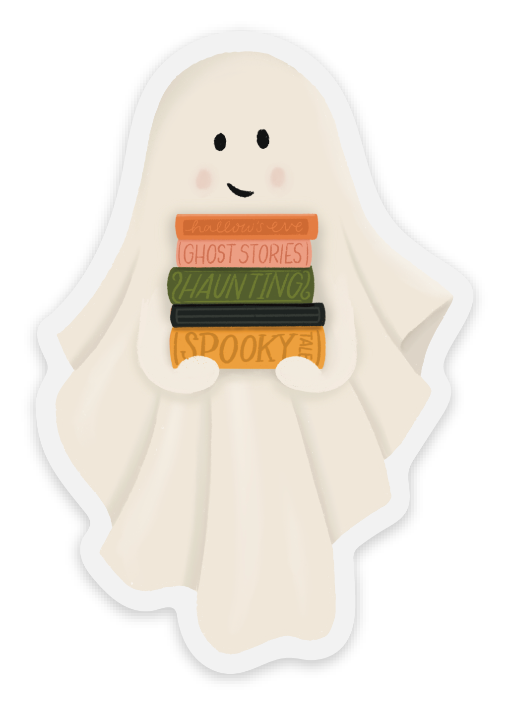 Clear Studious Spirit Sticker 2x3in