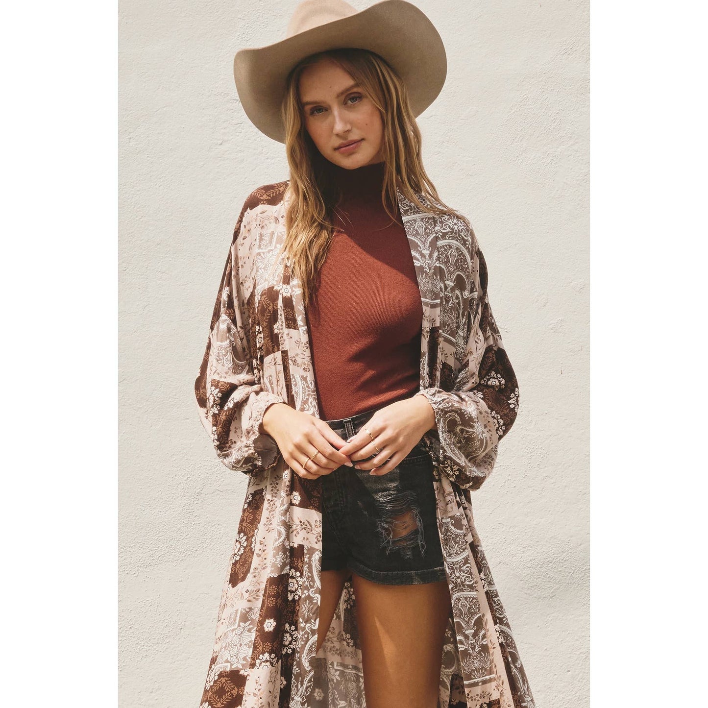 Floral Patchwork Kimono