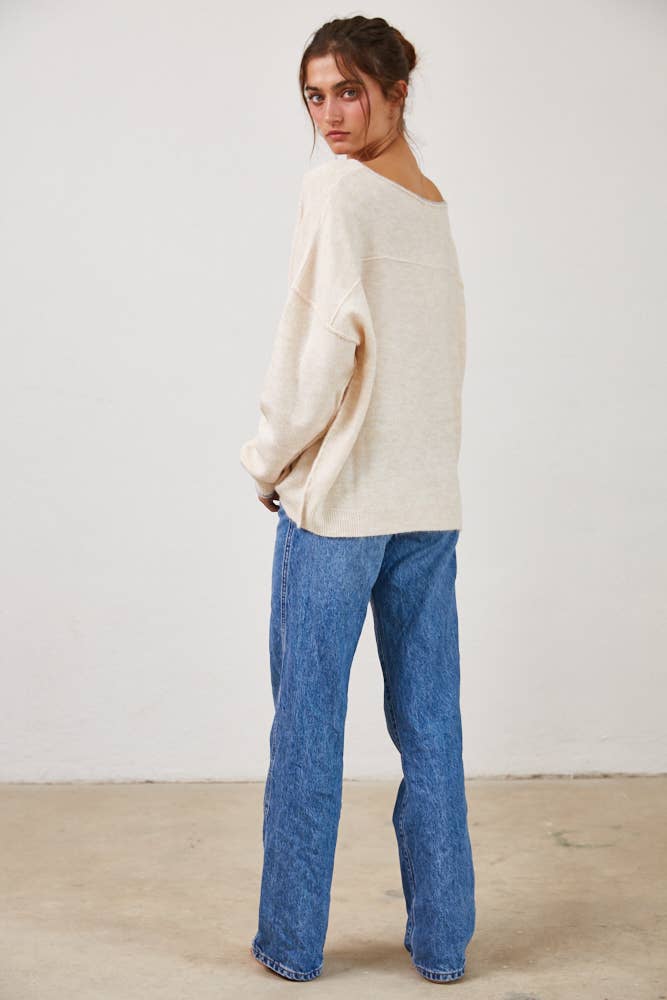 Soft Knit Boatneck Sweater
