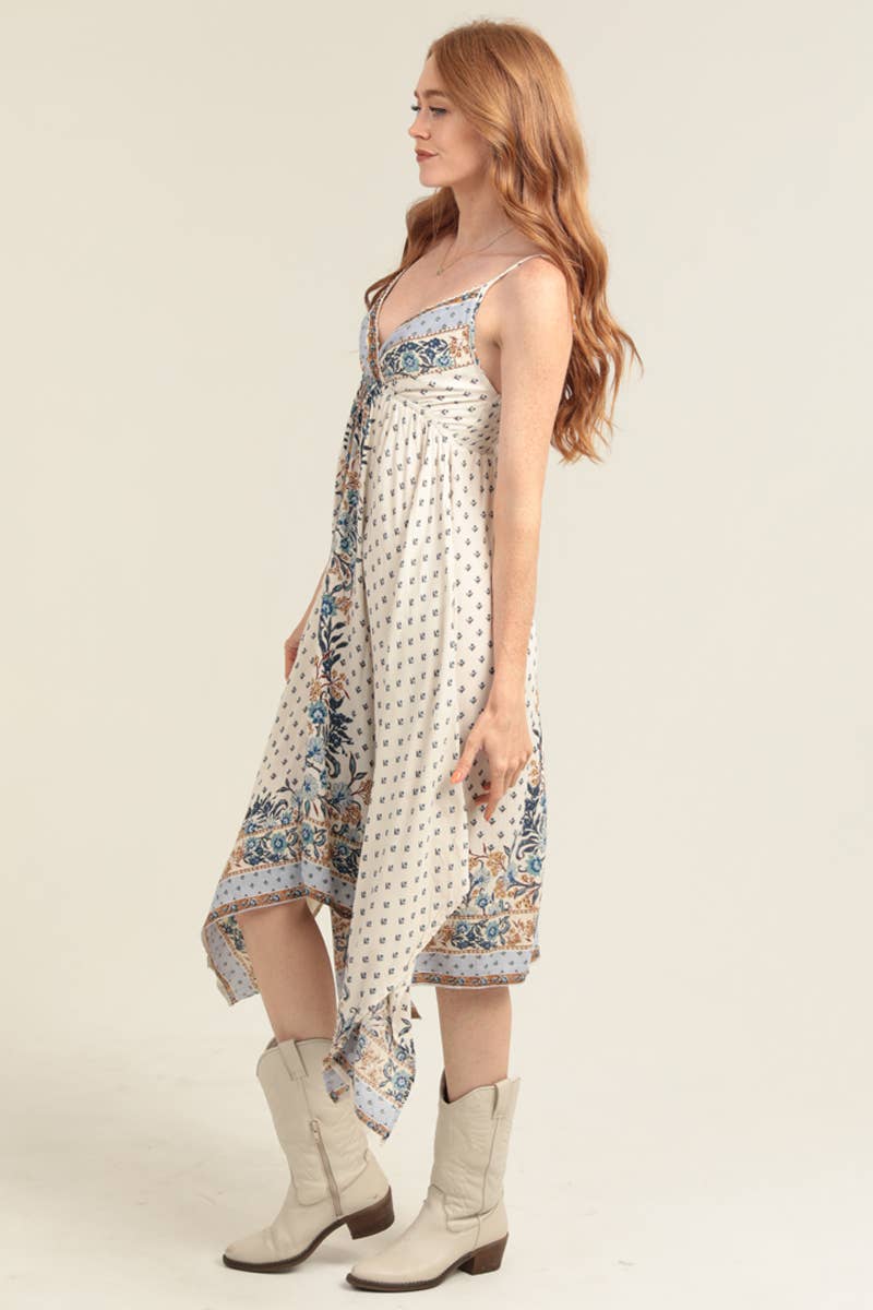 Hanky Hem Midi Dress