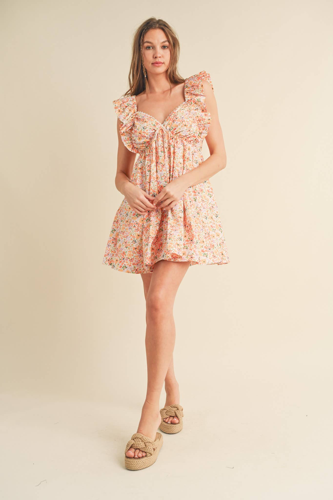 Sweetheart Flutter Mini Dress