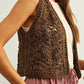 Chestnut Crochet Vest