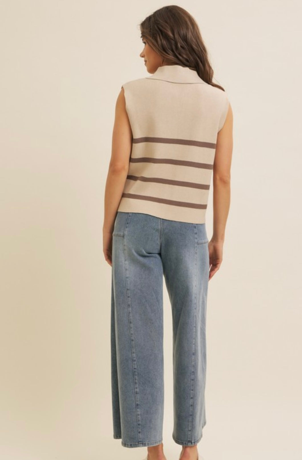 Soft Rib Button Down Sweater Vest