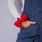 Red Poppy Jumbo Scrunchie
