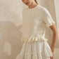 Ruffle Hem Knit Tee