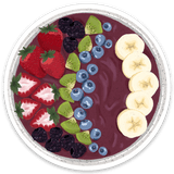 Acai Bowl Sticker 2.75x2.75in