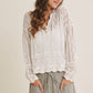 Cotton Striped Barrel Pants