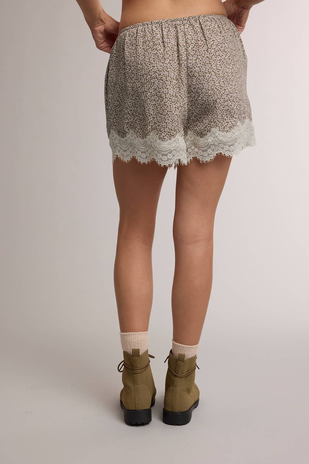 Ditsy Bloom Lace Shorts