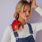 Red Poppy Jumbo Scrunchie