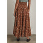 Floral Tiered Midi Skirt