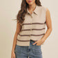 Soft Rib Button Down Sweater Vest