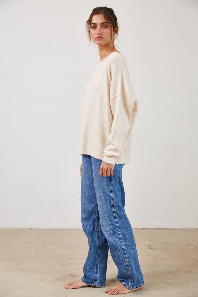 Soft Knit Boatneck Sweater