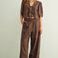 Cedar Tie Front Top
