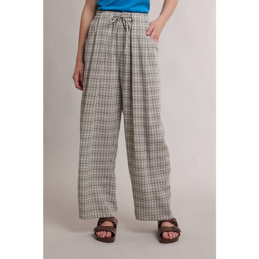 Cozy Plaid Wide Leg Plants