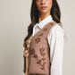 Floral Tie-Front Knit Vest