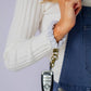 Gray Striped Keychain