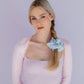 Blue Polka Dot Jumbo Scrunchie