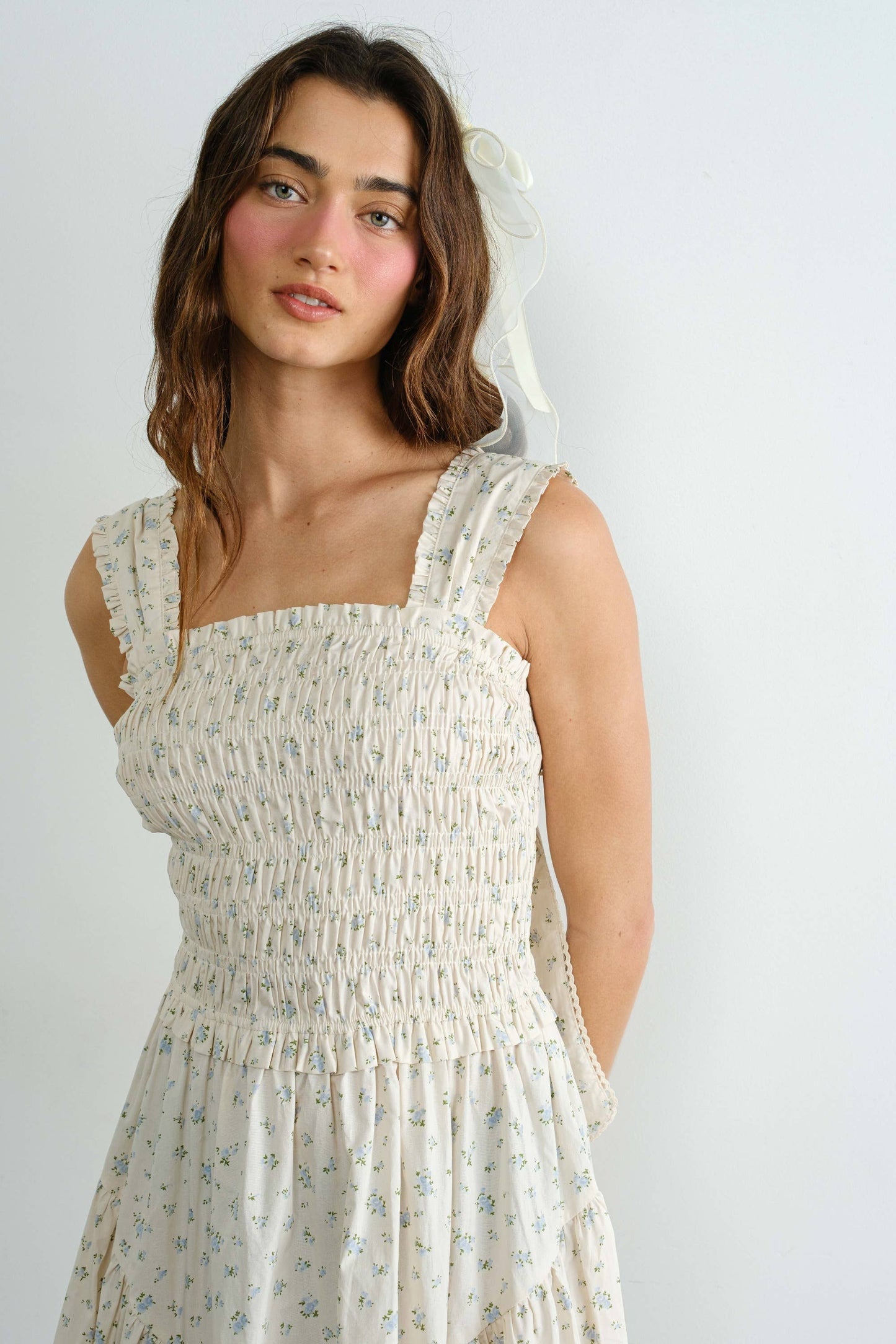 Margot Tie Back Midi Dress