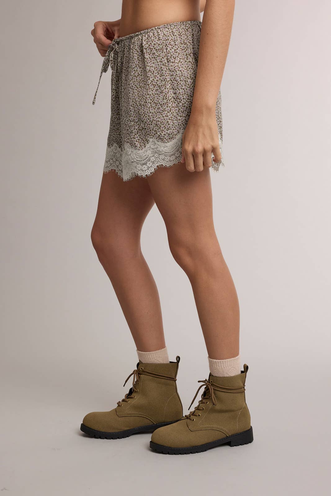 Ditsy Bloom Lace Shorts
