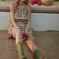Gingham Fabric Shorts