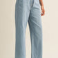 Relaxed Drawstring Denim Pants
