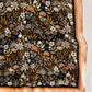 100% Silk Bandana Scarf -Midnight Garden Floral Western Wear