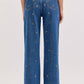 Midnight Bloom Wide Leg Jeans