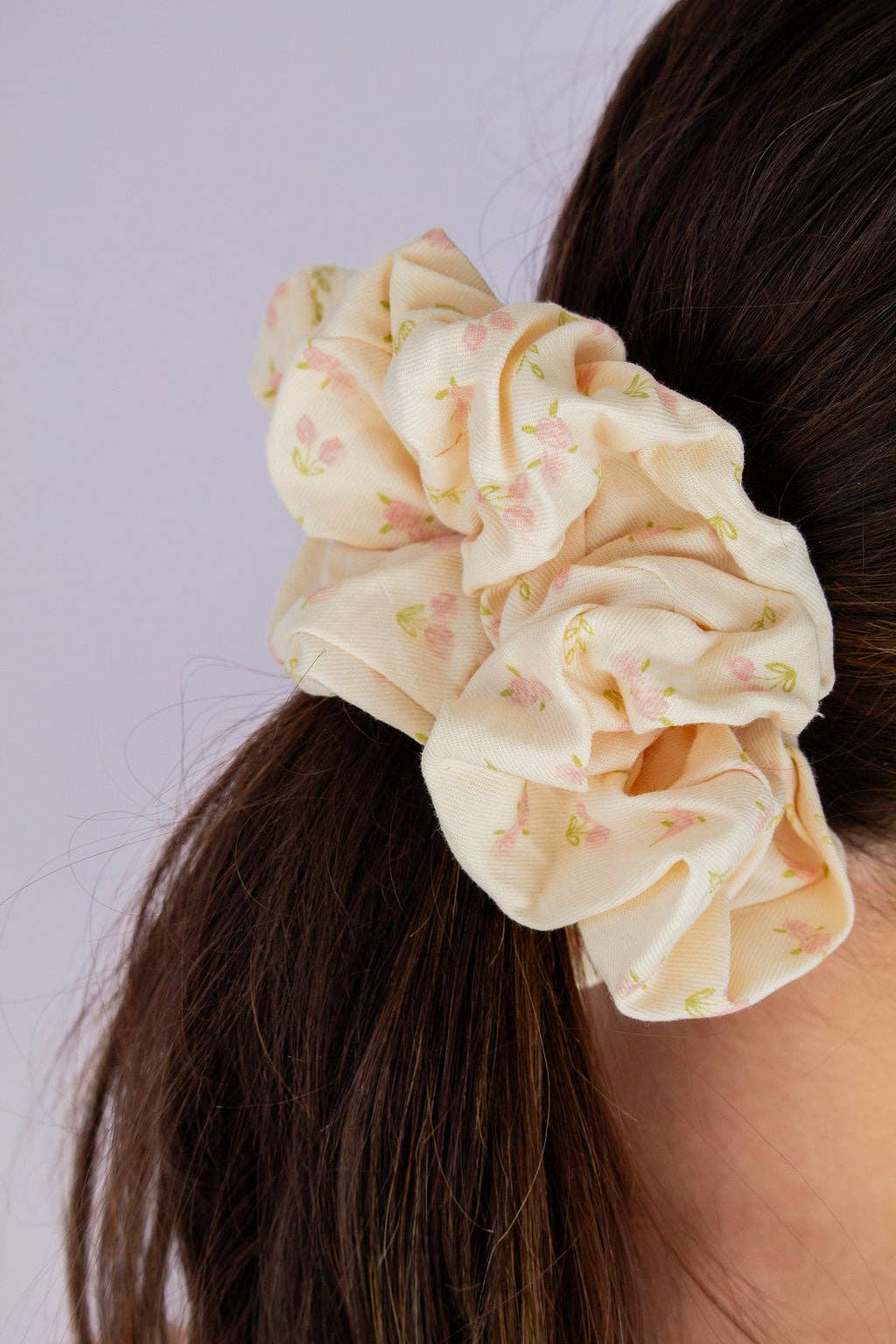 Pink Tulip Jumbo Scrunchie