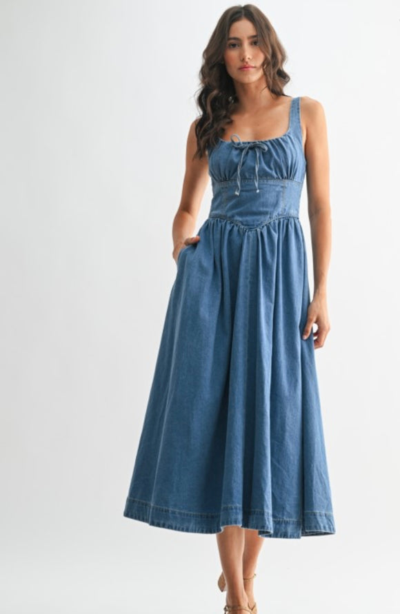 Denim Maxi Dress