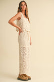 FLOWER CROCHET SLEEVELESS TOP