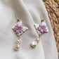 Lilac Butterfly Earrings