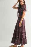 Embroidered Skirt and Blouse Set