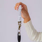 Gray Striped Keychain