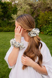 Botanical Blue Jumbo Scrunchie
