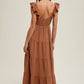 Textured Tiered Maxi Dress