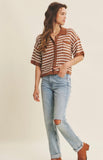 Super Soft Button-down Oversized Sweater Top