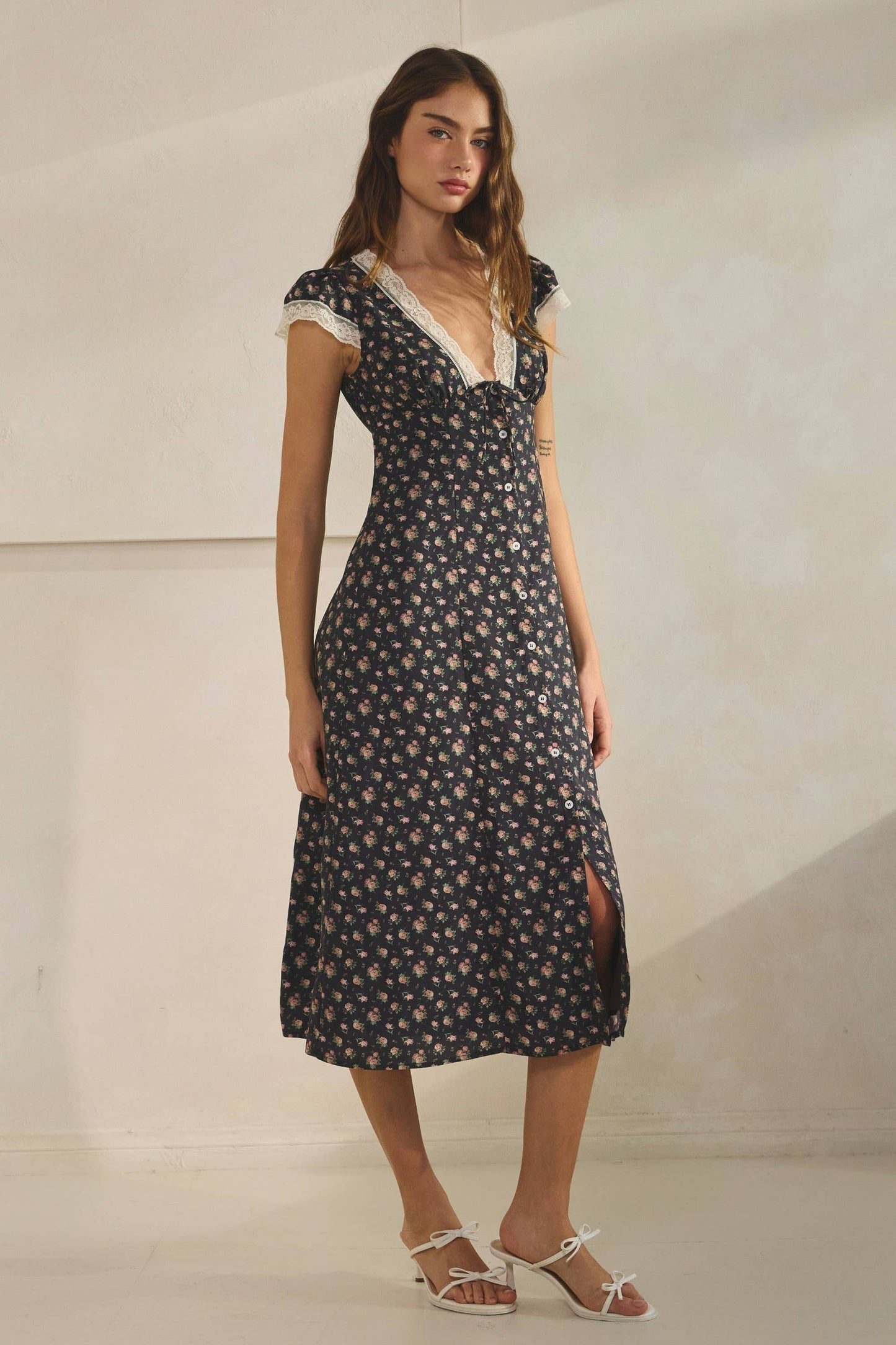 Lacie Button Down Midi Dress