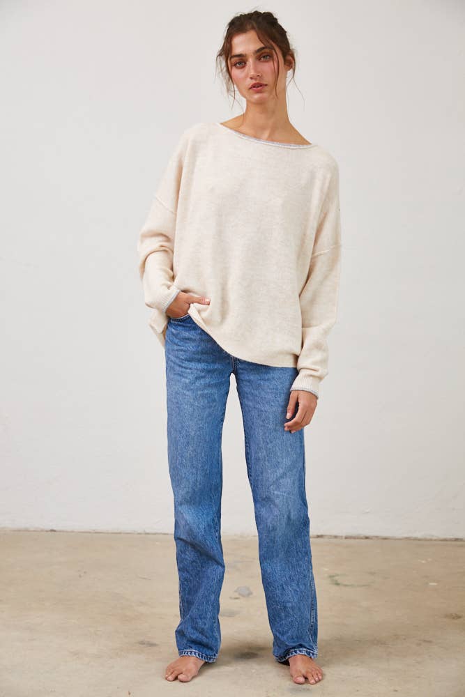 Soft Knit Boatneck Sweater