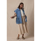 Adjustable Tie Cotton Denim Vest
