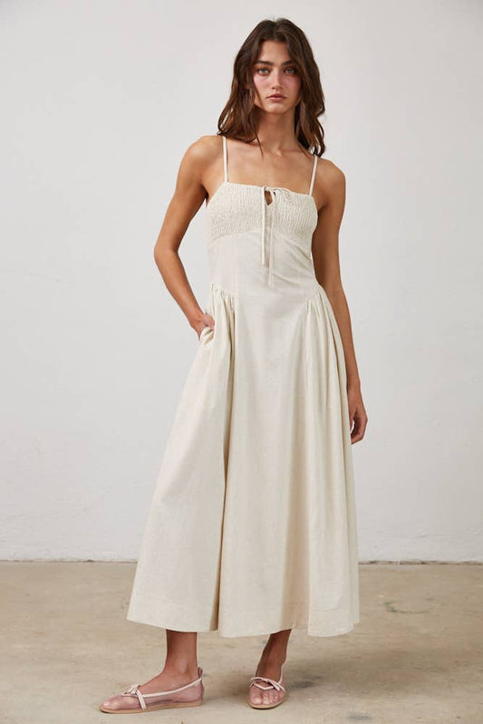 Tie Front Midi Dress