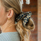 Navy Dreams Gingham Jumbo Scrunchie