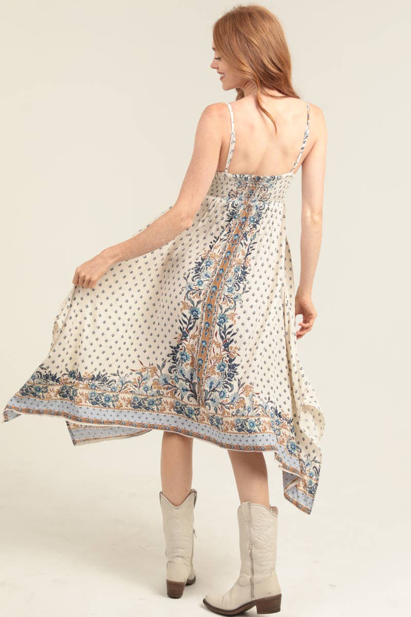 Hanky Hem Midi Dress