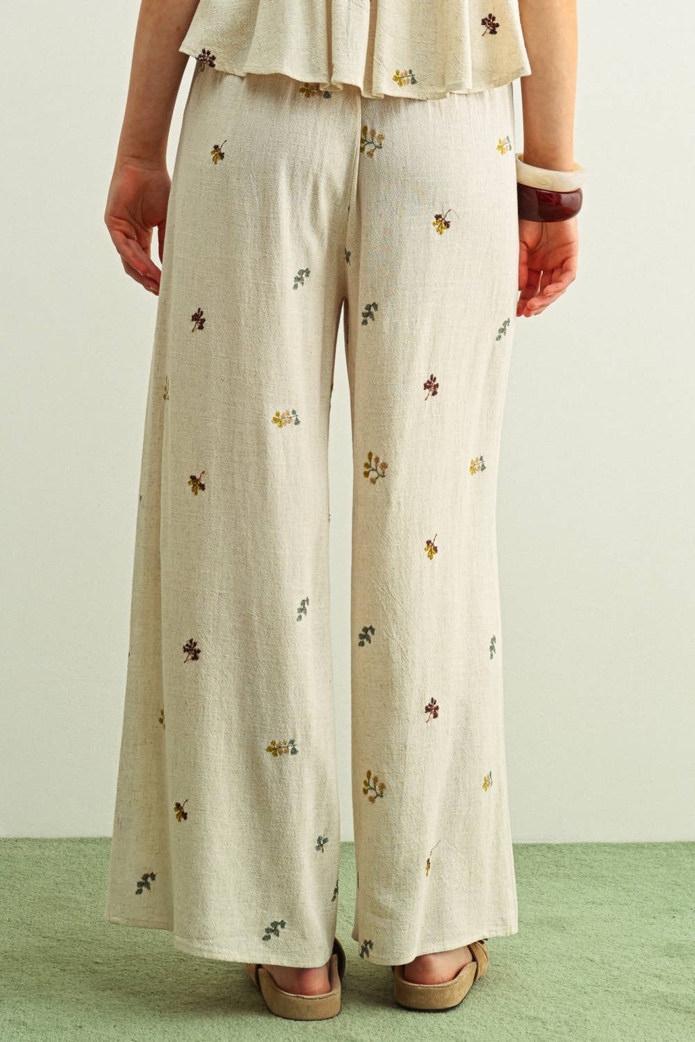 Wildflower Embroidered Pants