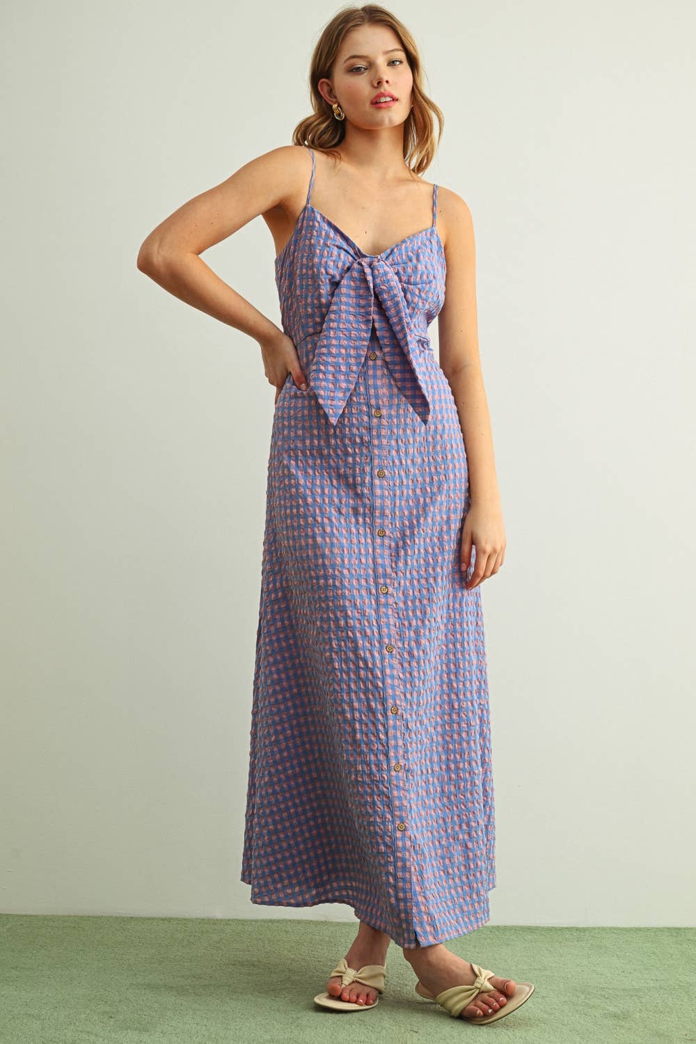 Bluebell Gingham Maxi Dress