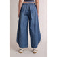 Vintage Wide Leg Cropped Denim