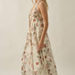 Floral Patchwork Halter Maxi Dress