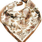 100% Silk Bandana Western Floral & Butterfly  – 23” Square
