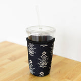 Midnight Damask Drink Sleeve Iced Coffee Sleeve, Drink Cover