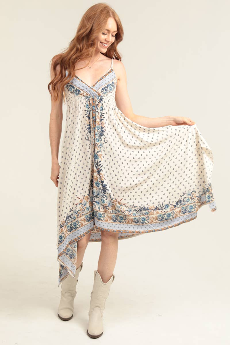 Hanky Hem Midi Dress