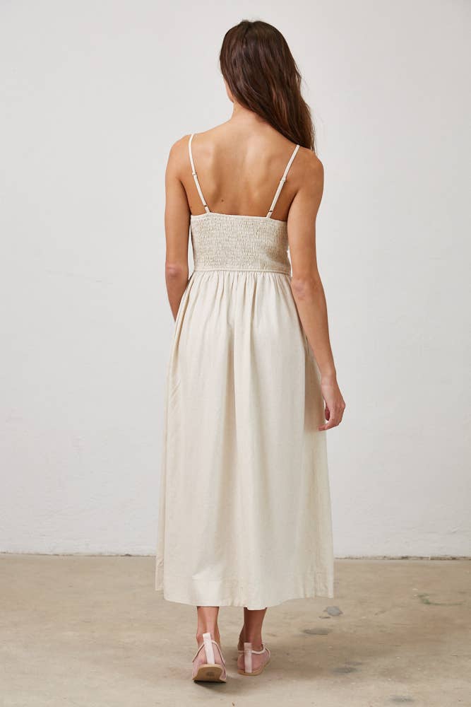 Tie Front Midi Dress